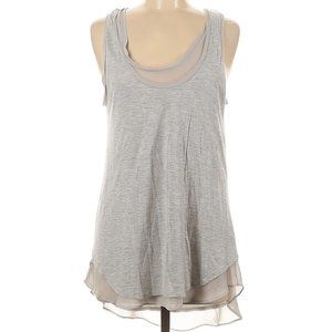 Grey Banana Republic Modal Sleeveless Top scoop neck size Medium Layered Flowy